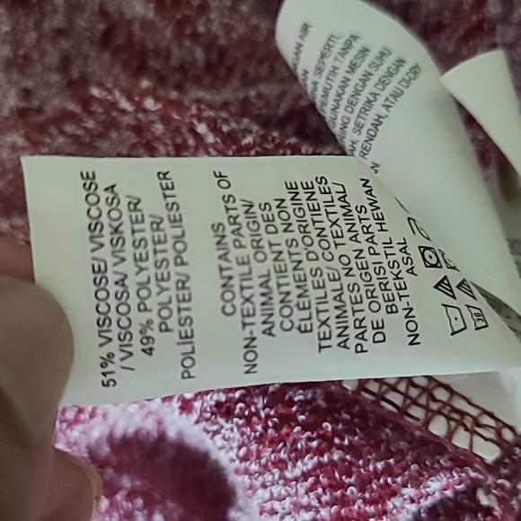 LUCKY‎ BRAND Women's Deep Red High-Low Cold Shoulder Blouse - Size Large - Picture 14 of 16